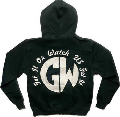 GW Distressed Back Hoodie (Dark Green)