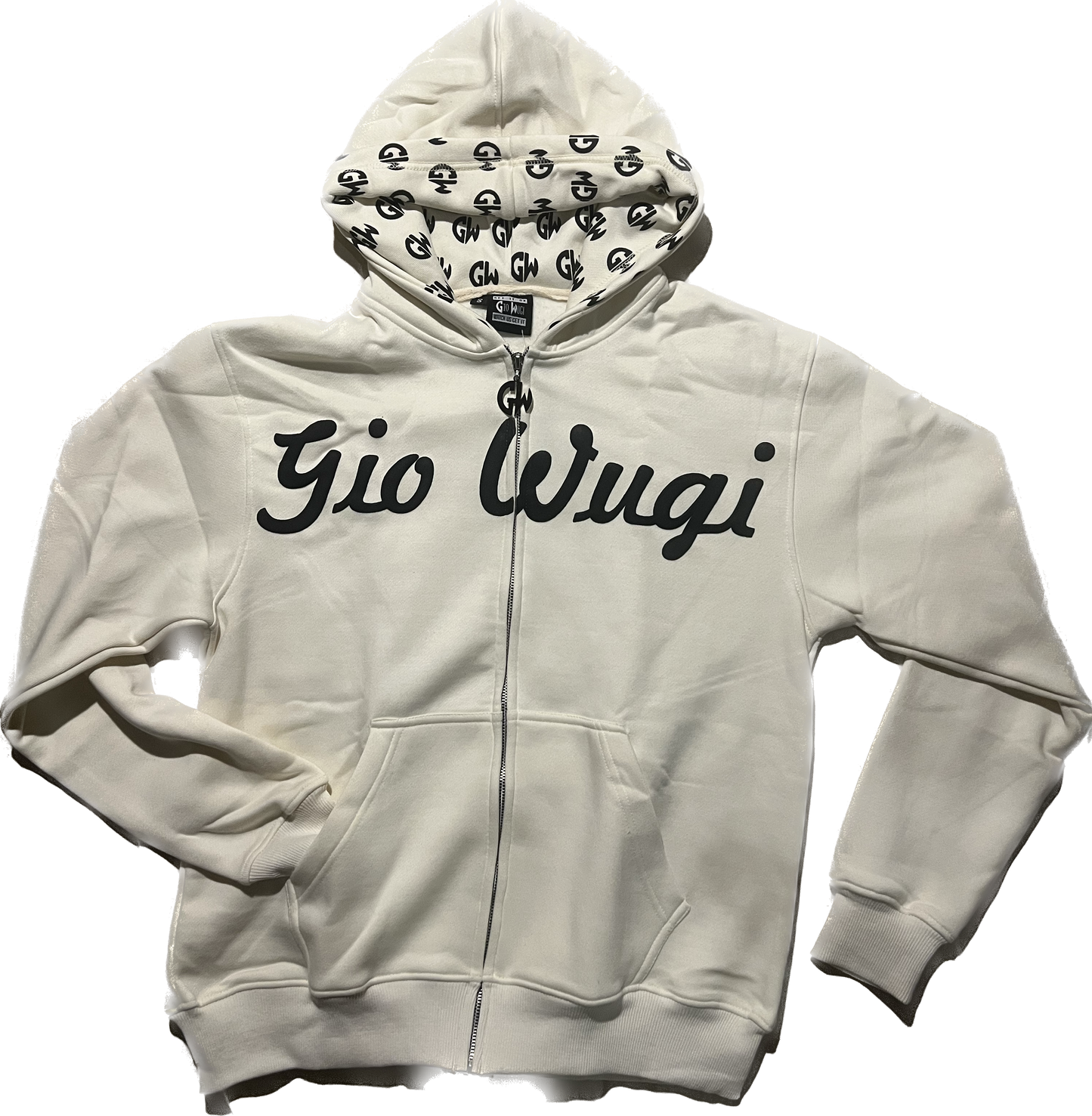 GW Distressed Back Hoodie (Cream)