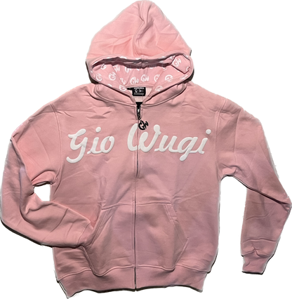 GW Distressed Back Hoodie (Pink)