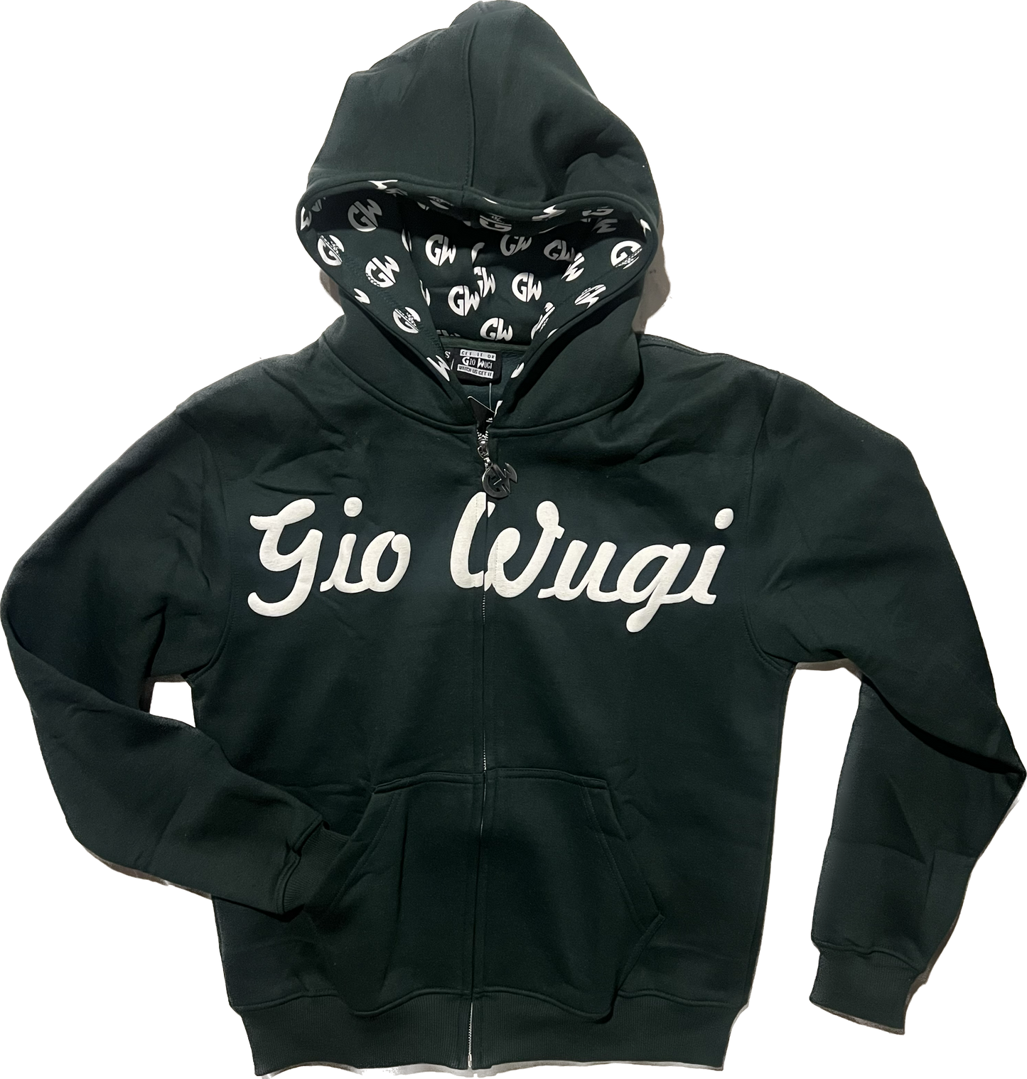 GW Distressed Back Hoodie (Dark Green)