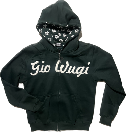 GW Distressed Back Hoodie (Dark Green)