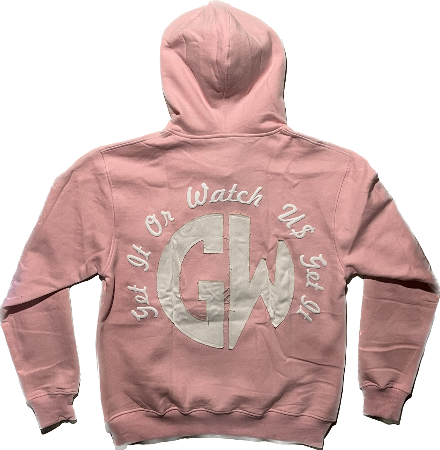 GW Distressed Back Hoodie (Pink)
