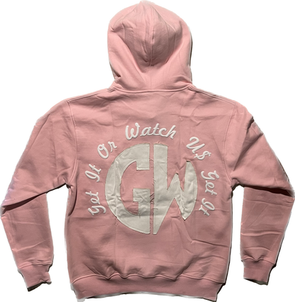 GW Distressed Back Hoodie (Pink)