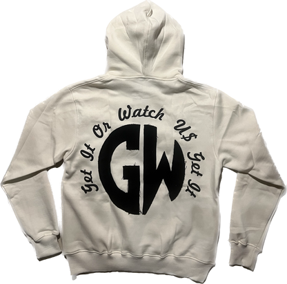 GW Distressed Back Hoodie (Cream)